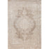4' X 6' Beige and Gray Medallion Area Rug